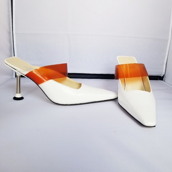 Fendi Shoes - Rare White Fendi mules NWOT
